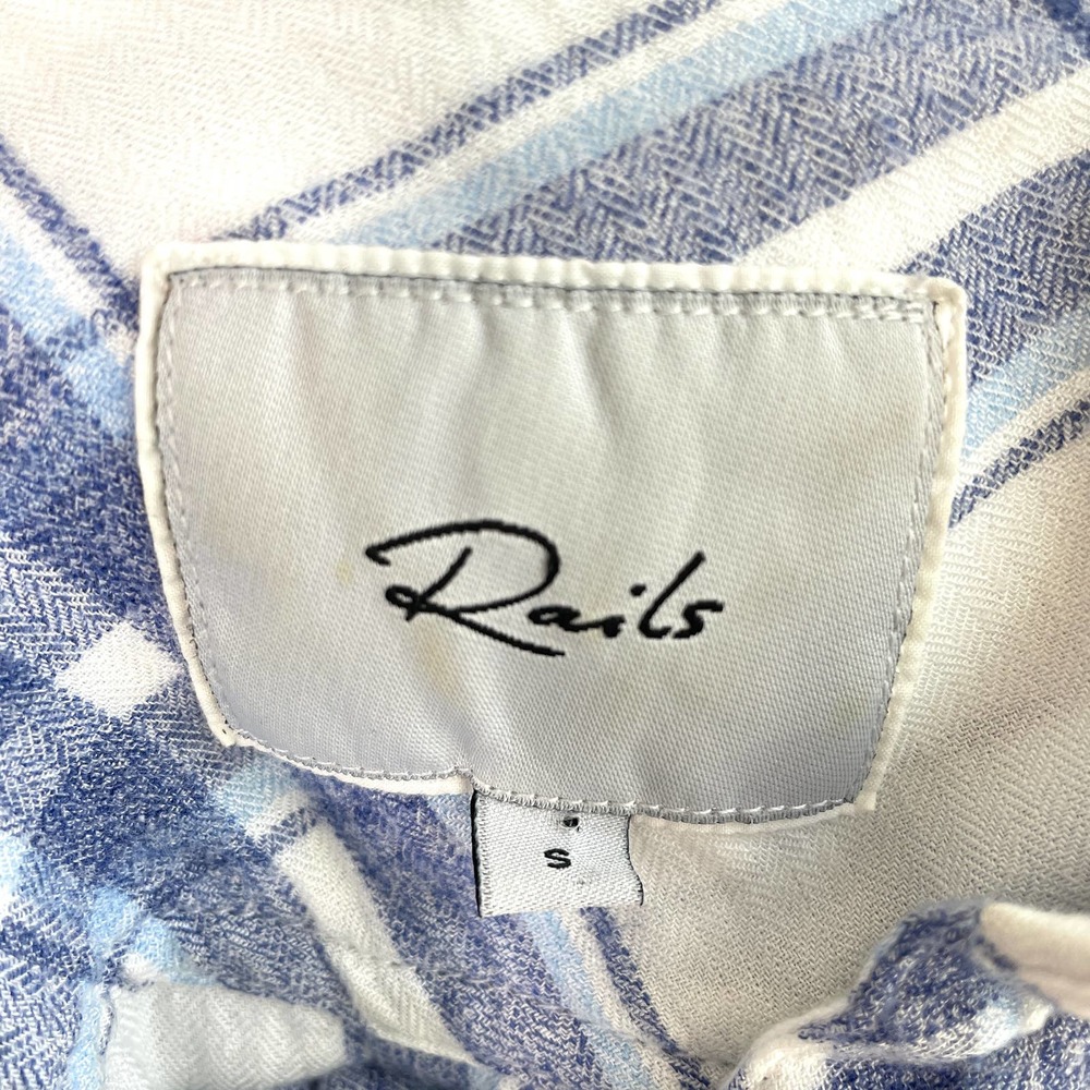 Rails Women's Rayon Plaid Button Front Shirt Hunt… - image 3